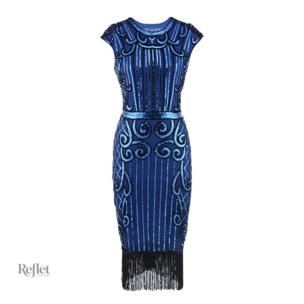 Robe de soirée vintage, ambiance des années folles
