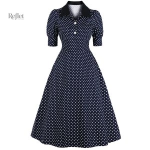 Robe d'écolière vintage années 40, style rétro intemporel