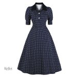 Robe classique d'écolière, inspiration années 40, élégant design