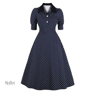 Robe classique d'écolière, inspiration années 40, élégant design