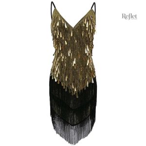 Robe décolletée inspirée des années 20