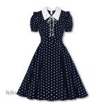 Robe vintage année 40 au style décontracté