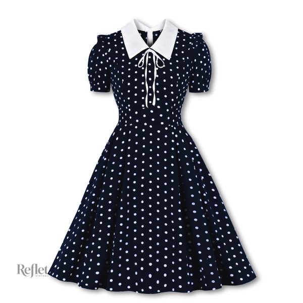 Robe vintage année 40 au style décontracté
