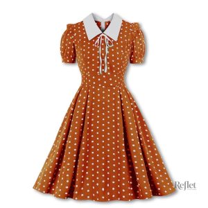 Robe fluide des années 40 pour un look décontracté
