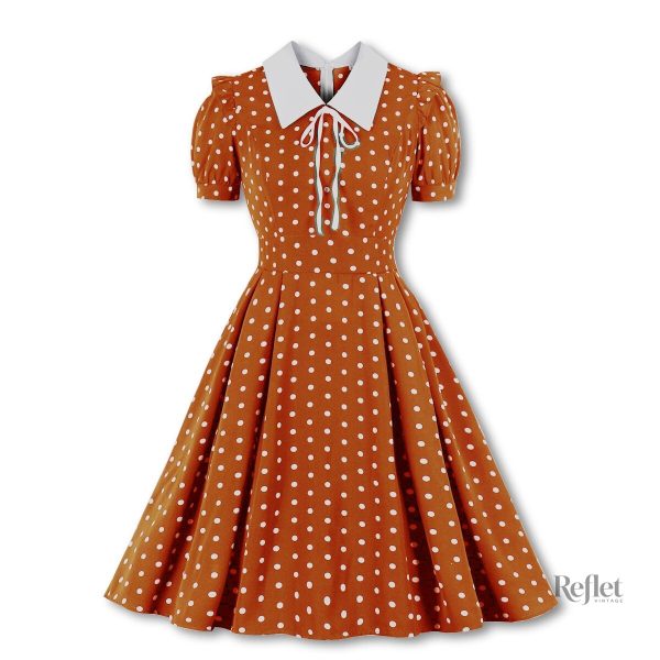 Robe fluide des années 40 pour un look décontracté