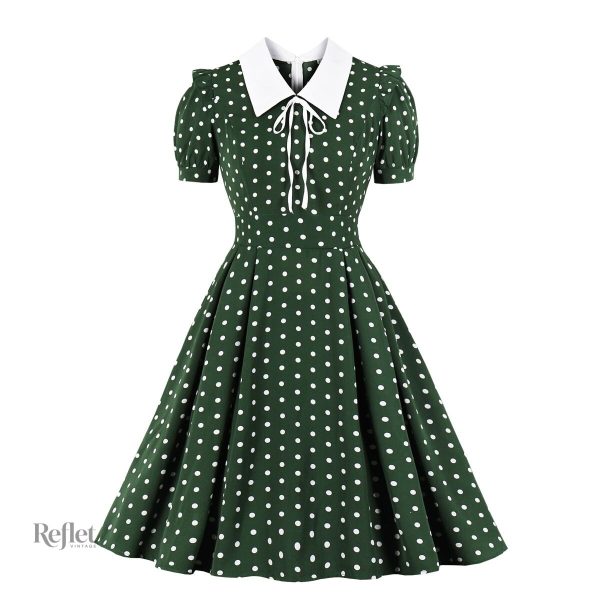 Robe années 40, silhouette chic et décontractée