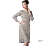 Robe vintage années 30 en tissu dentelé léger