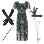 Robe de soirée dentelle années 40