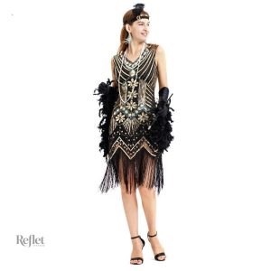 Robe des années 20 élégante et vintage