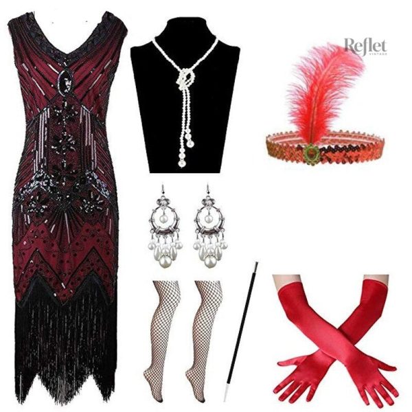 Robe rétro des années 20 pour soirées