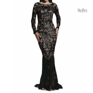 Robe bal années 20 élégante en style rétro