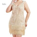 Robe à franges années 20, look glamour pour rondes