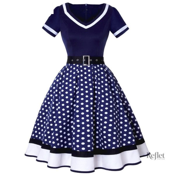 robe-des-annees-50-1 Robe des années 50 élégante et vintage