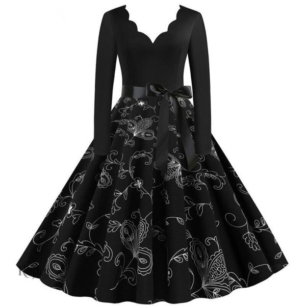 Robe année 60 avec ceinture assortie