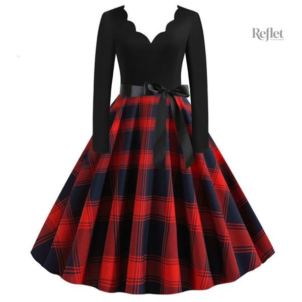 Robe année 60 avec taille cintrée