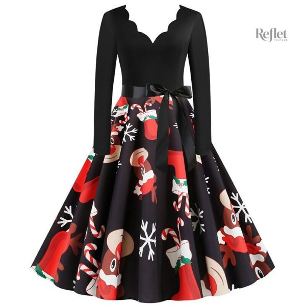 Robe année 60 avec imprimé floral