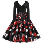 Robe années 60 avec col rond