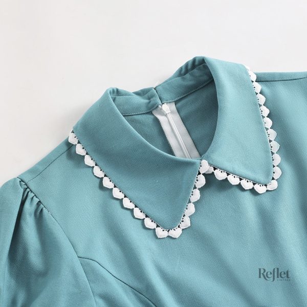 Robe vintage années 70, tissu léger et fluide