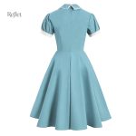 Robe iconique années 70, look décontracté chic