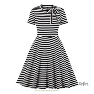 Robe vintage inspirée des années 40, look classique