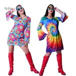 Robe colorée inspirée des années 70