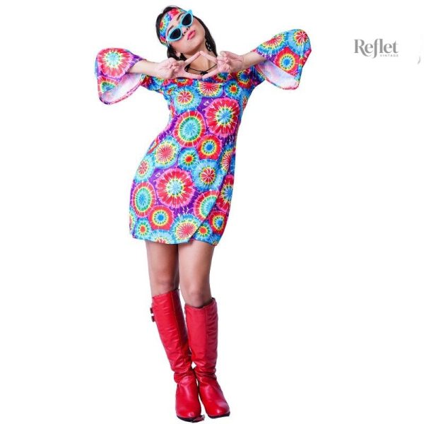 Robe de mode années 70 pour petites filles