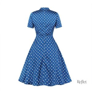 Robe estivale inspirée des années 40, élégante et féminine