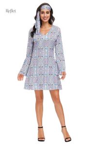 Élégante robe disco à paillettes pour femme