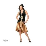 Robe dorée inspirée des années 20