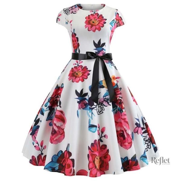 Robe du soir avec design floral vintage