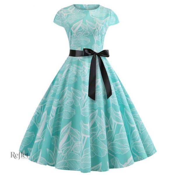 Robe années 50 avec imprimé floral