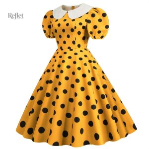 Robe enfant années 30, tissu à motifs floraux