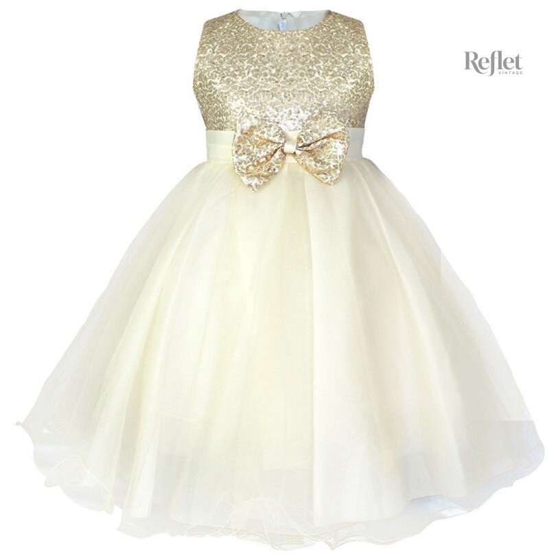 Robe cérémonie avec jupon volumineux
