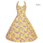 Robe à fleurs été années 50