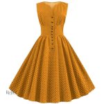 Robe vintage été avec motifs floraux