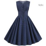 Robe estivale rétro en tissu léger