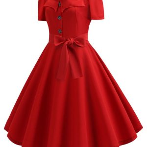 Veste évasée vintage avec motifs colorés pour un look rétro