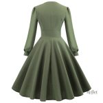 Mode féminine des années 40, robe chic et classique