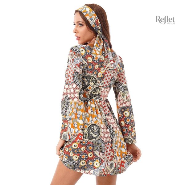 Robe 70s femme, look bohème et chic