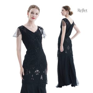 Robe vintage inspirée des années 20 pour femmes