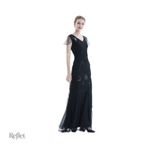 Modèle intemporel de robe des années 20 pour femme