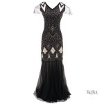 Robe femme année 20, design classique et raffiné
