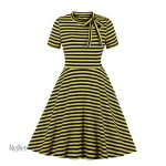 Robe vintage femme style année 40 à motifs champêtres