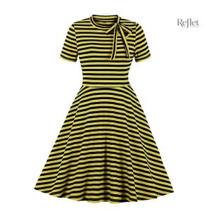 Robe champêtre élégante inspirée des années 40