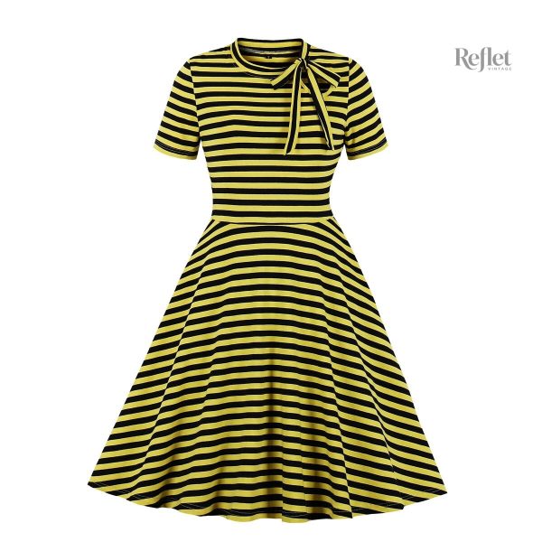 Robe champêtre élégante inspirée des années 40