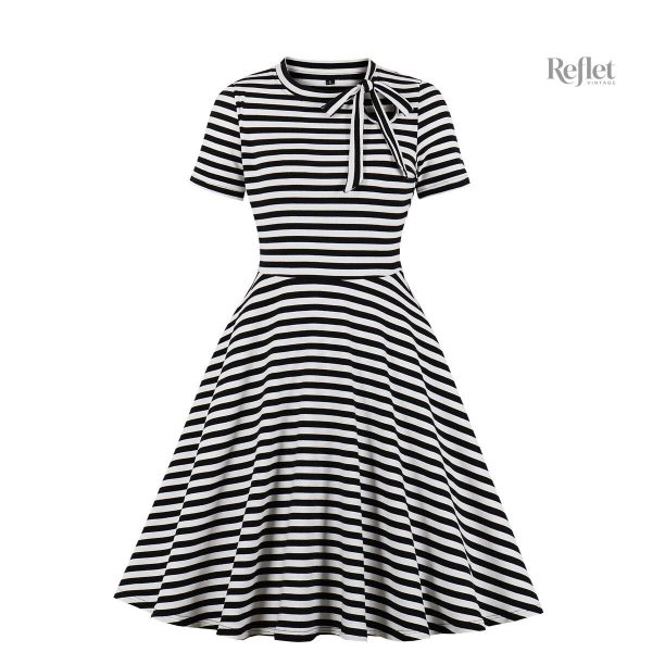 Tenue vintage femme année 40, robe champêtre chic