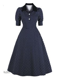 Robe femme style années 40, élégante et intemporelle