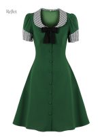 Robe style années 50 pour femme, motif vintage