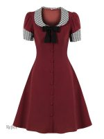 Robe courte années 50, parfaite pour les soirées