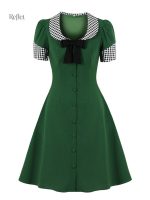 Robe femme années 50, détails romantiques et féminins